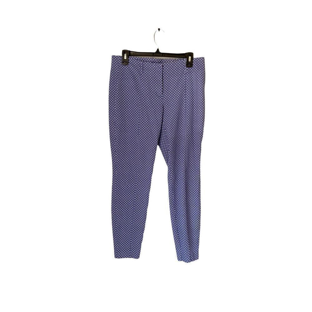 Victoria Secret blue and white polkadot skinny pants/trousers size 6￼